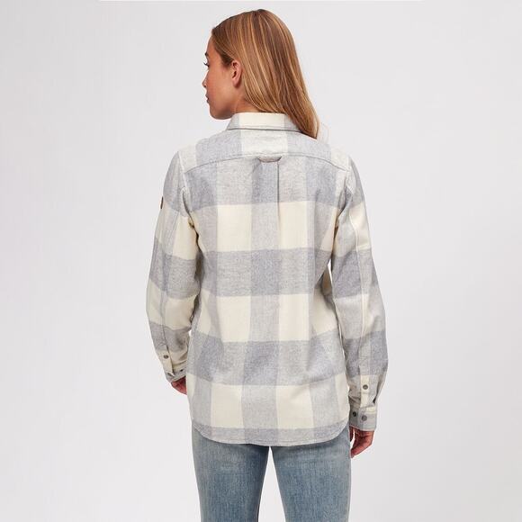 Fjallraven Canada Shirt Comfort Fit Gray Wool Blend Flannel Button Up womens XXS - Picture 10 of 17